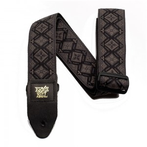 Ernie Ball Classic Jacquard Guitar Strap, Regal Black